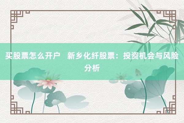 買股票怎么開戶   新鄉(xiāng)化纖股票：投資機會與風險分析